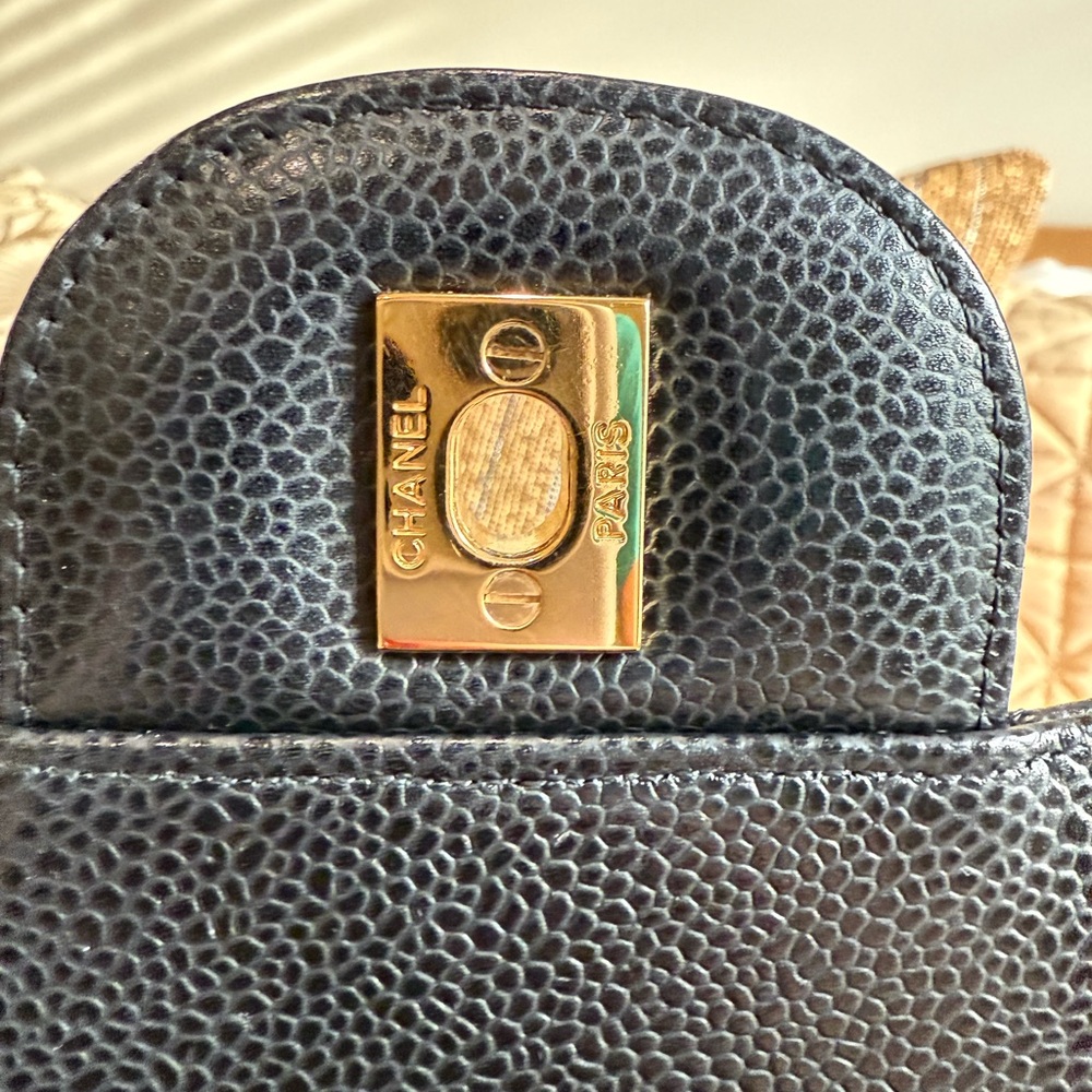 CHANEL Jumbo Black Quilted Leather Shoulder Bag with Gold Hardware - Picture 10 of 16